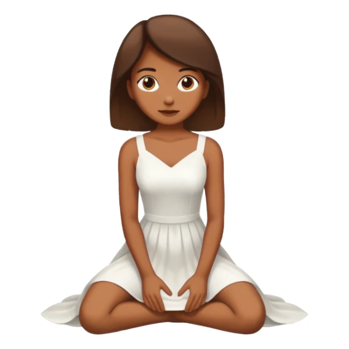 Créame que este emoji 🙇🏽‍♀️ este un blanquito atrás sticker