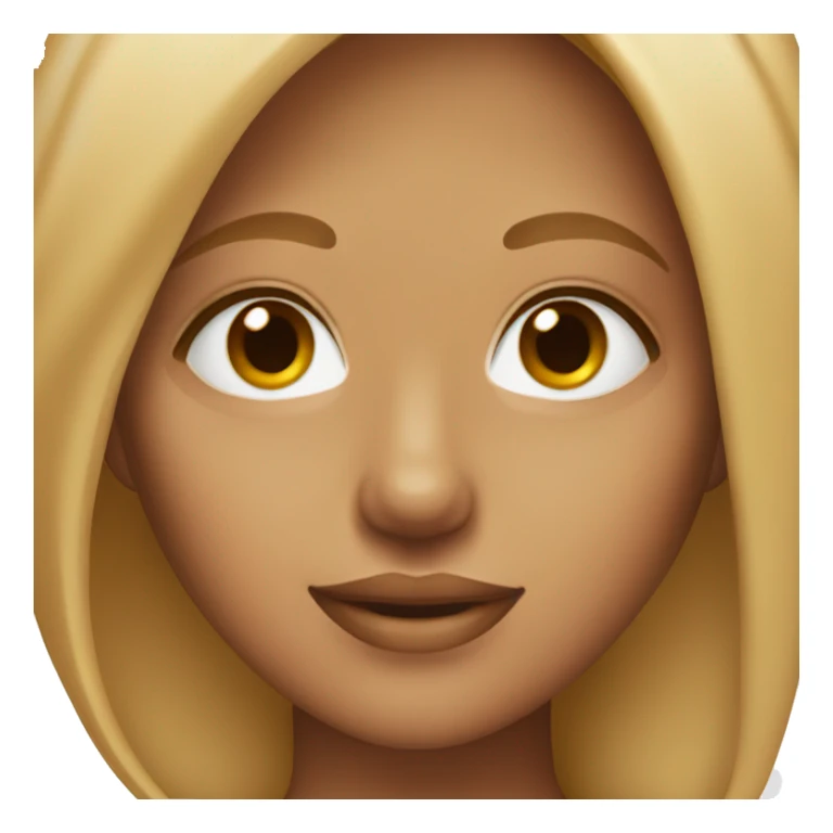 A woman with tan skin hazel eyes with strawberry blonde hair sticker