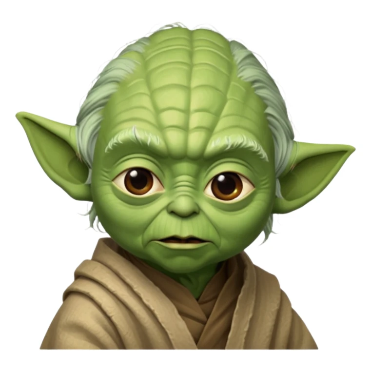 Yoda talking while facing to th right sticker