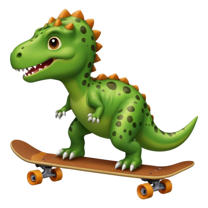 Dinozor kaykay sürüyor sticker