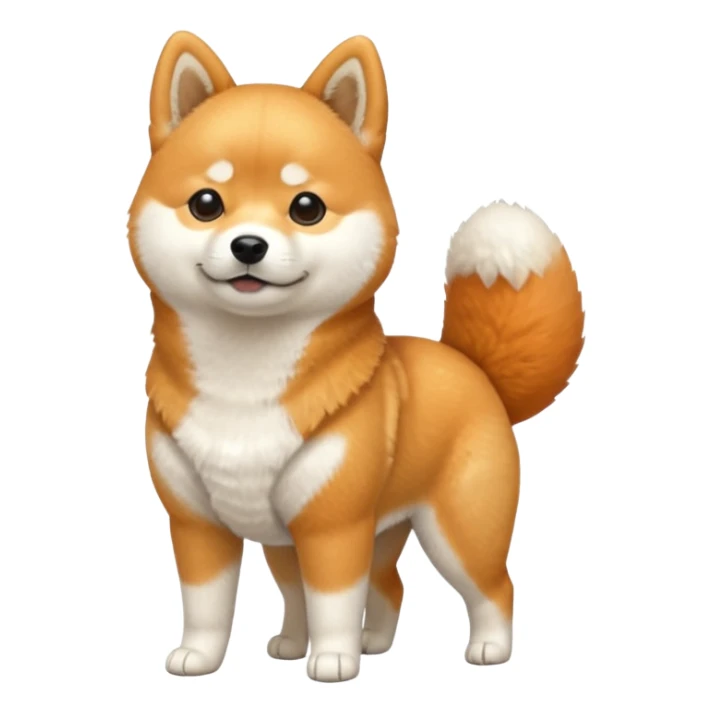 a full body of cute shiba sticker