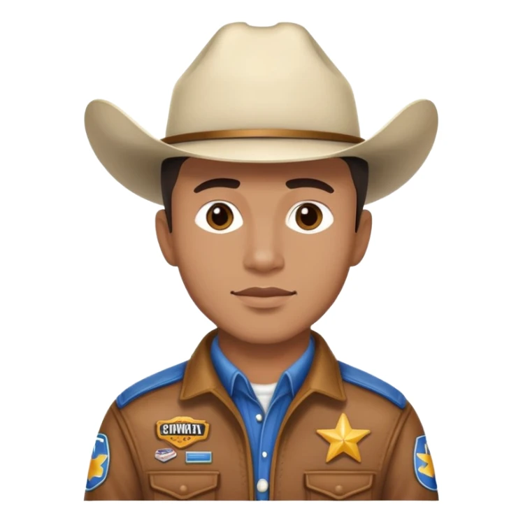 Garçon melange cowboy et coureur automobile sticker