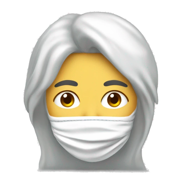 Rizada blanca con lunar serca de la boca y pestañas  sticker