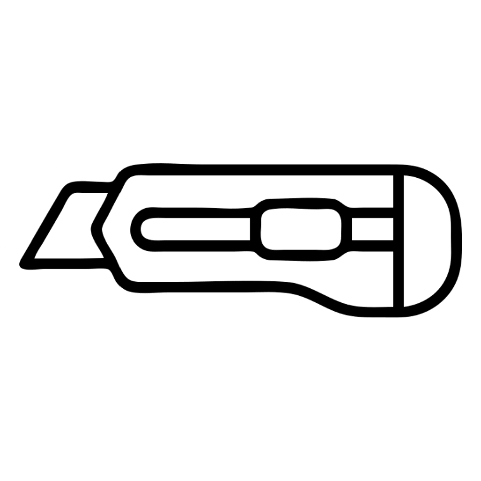 pencil cutter with yellow handle icon sticker