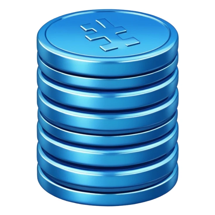 blue coins credit pack sticker