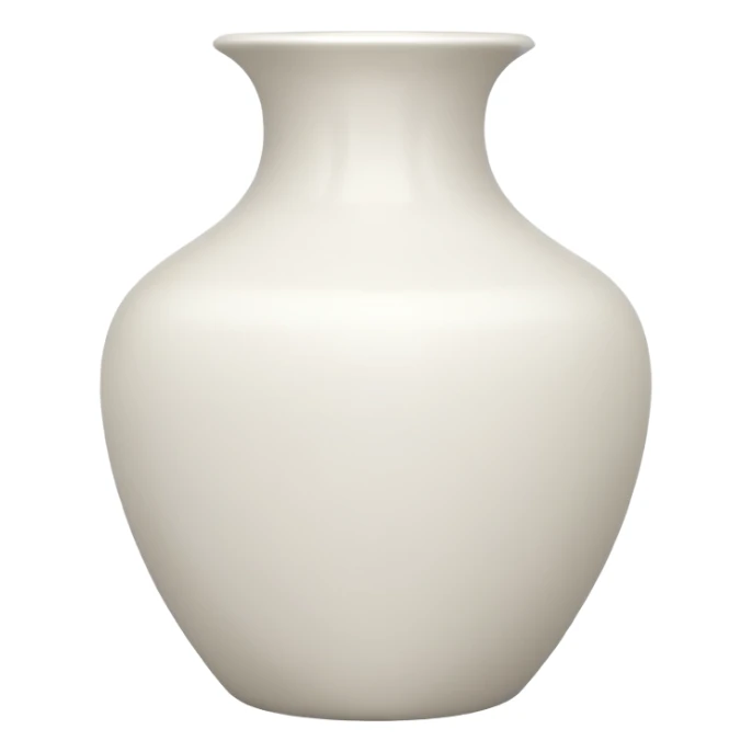 vaso branco sem flores sticker