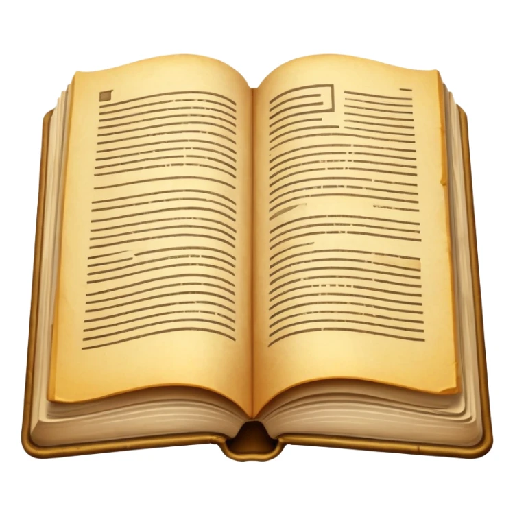 open book with readable pages sticker