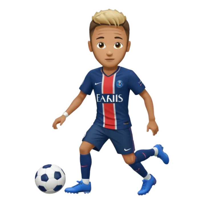 Nry dribbling a ball With a psg Shirt on in 2018 sticker