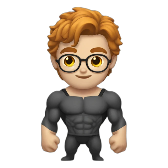 Harry potter fait de la musculation sticker