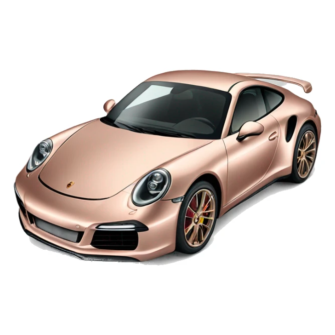 Porsche 911 in rose gold  sticker