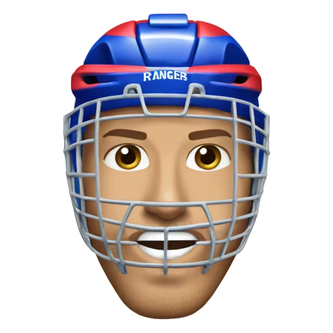 New York Rangers hockey goalie realistic sticker