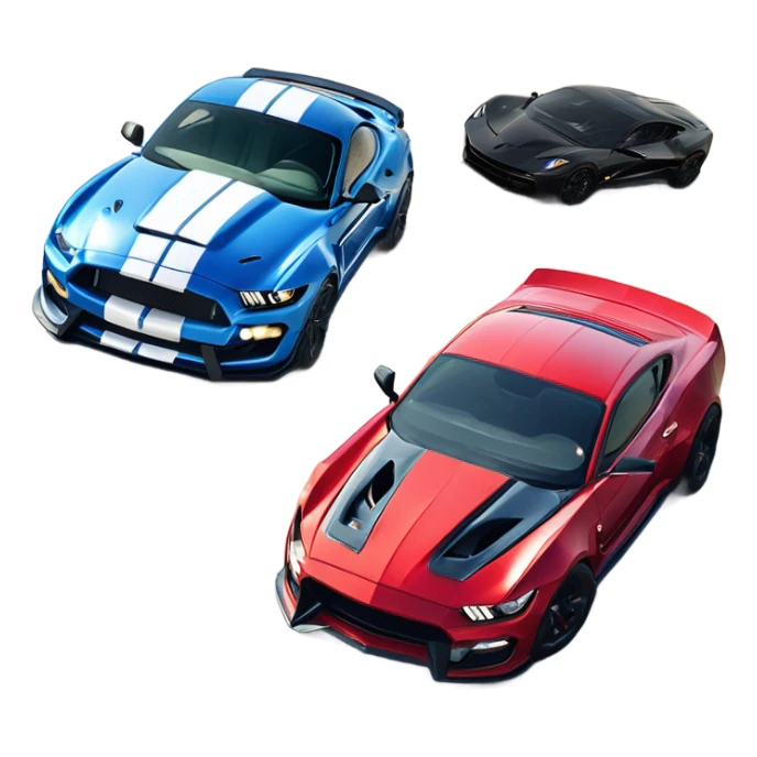 Shelby mustang GT500 vs Lamborghini hurican sticker