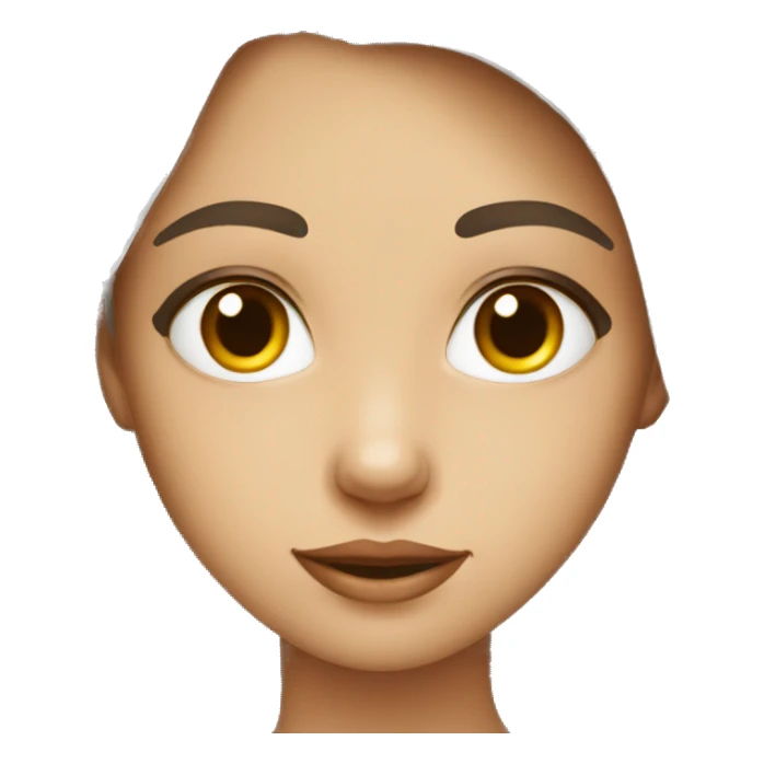 Fille avec des beaux yeux qui rigole sticker