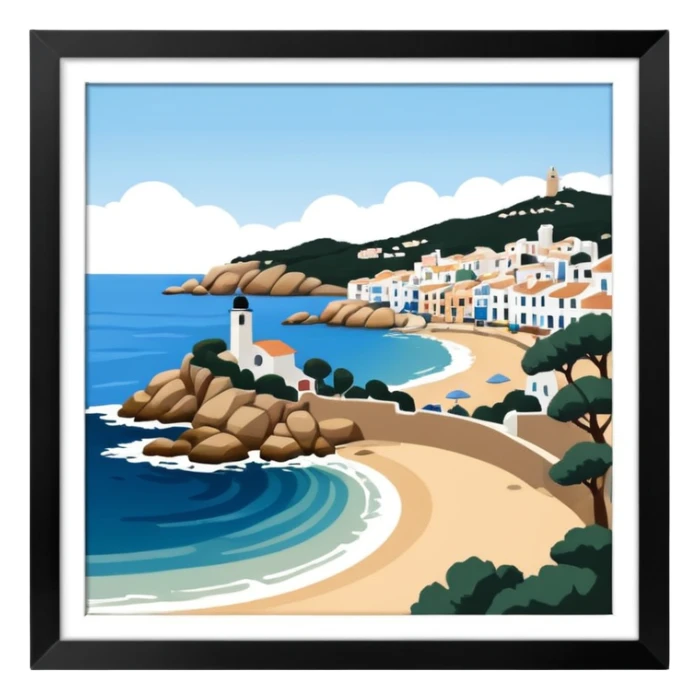Calella de Palafrugell, charming coastal village in Catalonia sticker