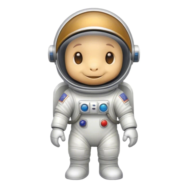 light-bule cute dinasour-like character with astronaunt helmet and wear.  sticker