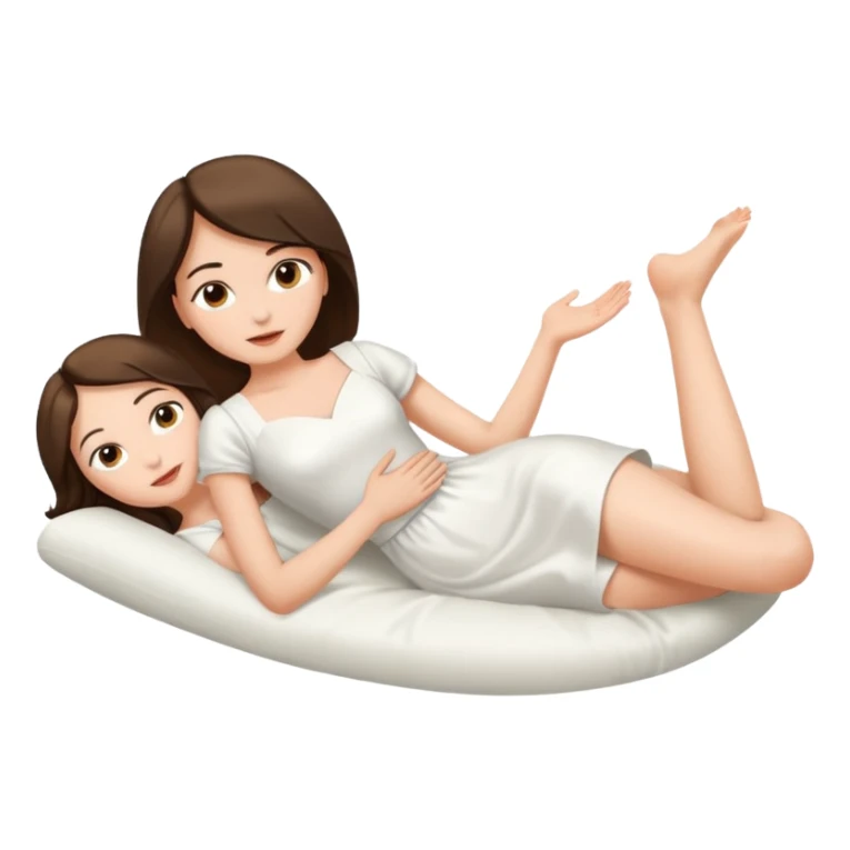 naked woman lying down and showing her vagina with spread legs sticker