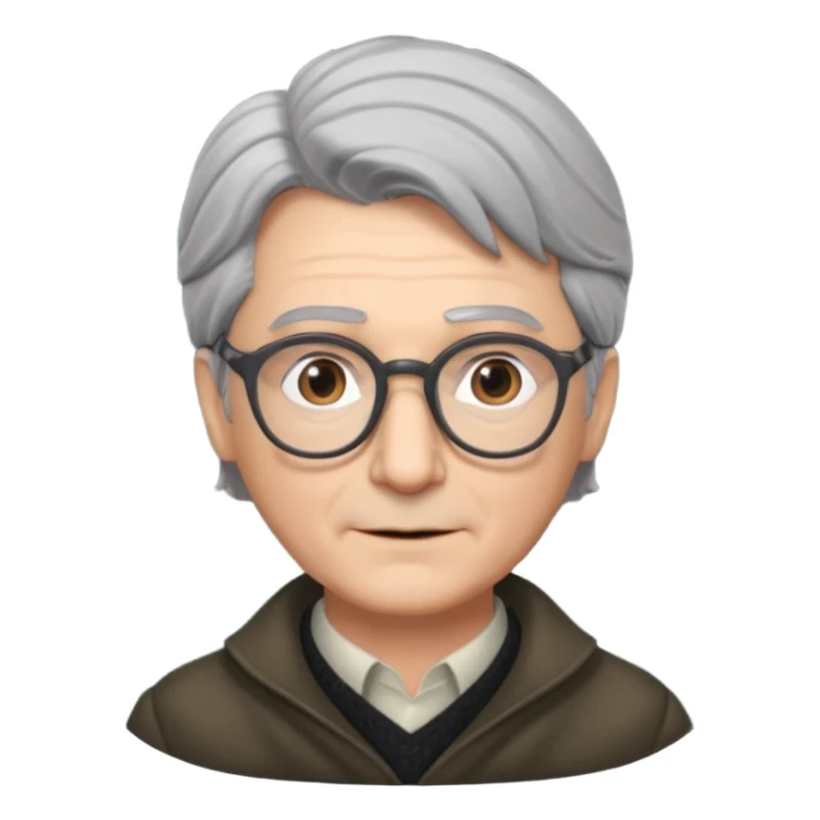 Narrator gray hair classes  from Into the Woods sticker