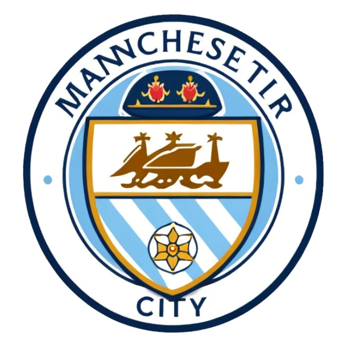 manchester city fc logo sticker