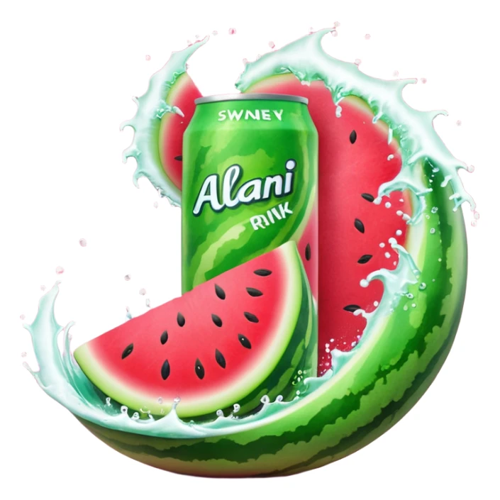 Watermelon wave Alani energy drink  sticker