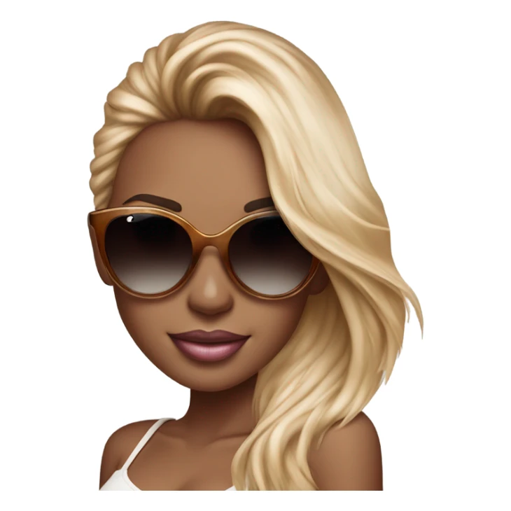 Photo of Victoria secret model posing with sunglasses  sticker