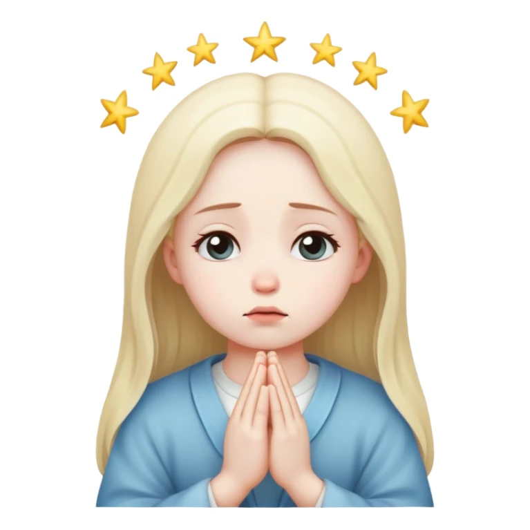 praying to heaven sad girl sticker