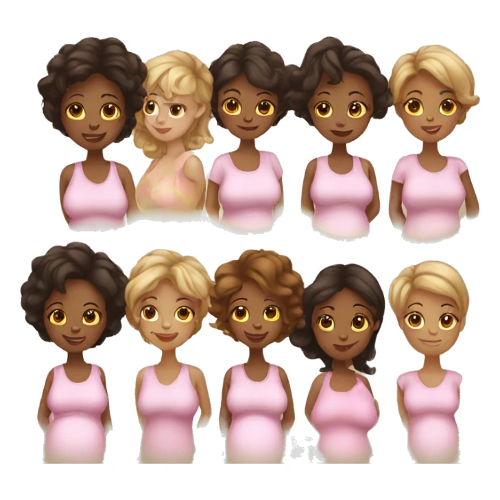 group of pregnant ladies sticker