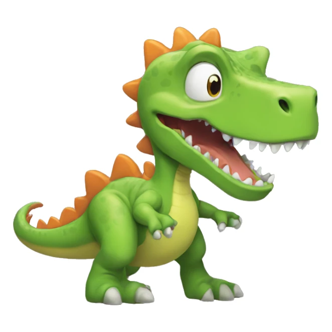 Dinosaurio, reptar de los Rugrats con esqueleto sticker