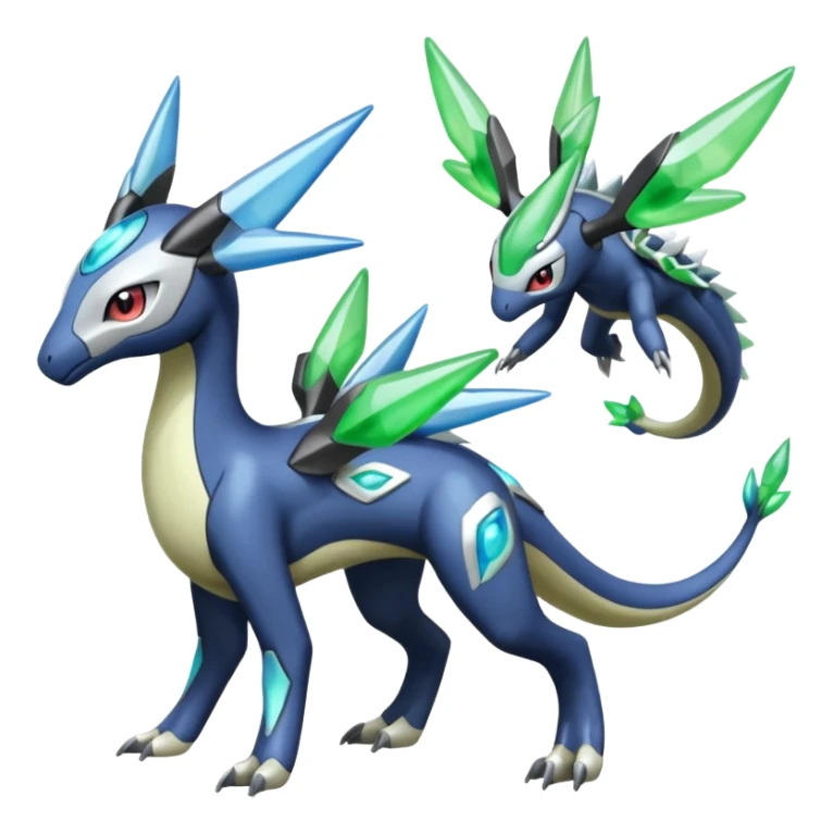 Meloetta-Zygarde-Cresselia-Palkia-Dialga-Electrike-Manectric-Fakémon-fusion, full body sticker
