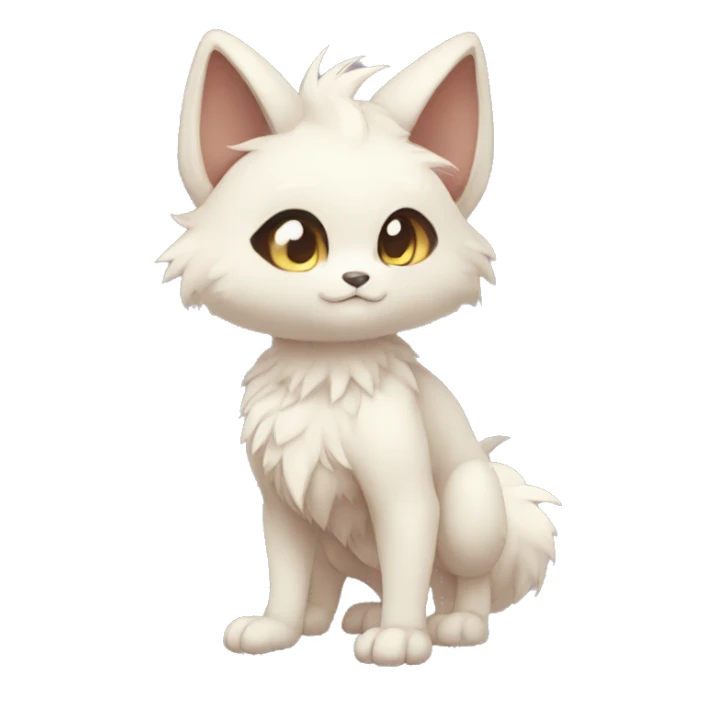 Anthro Chibi-style-Fur-Sona-Fakémon Full Body sticker