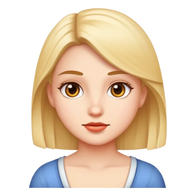 realistic portrait of girl sticker