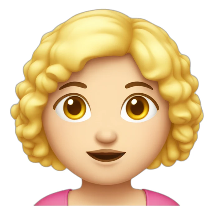 fatty girl on a diet sticker