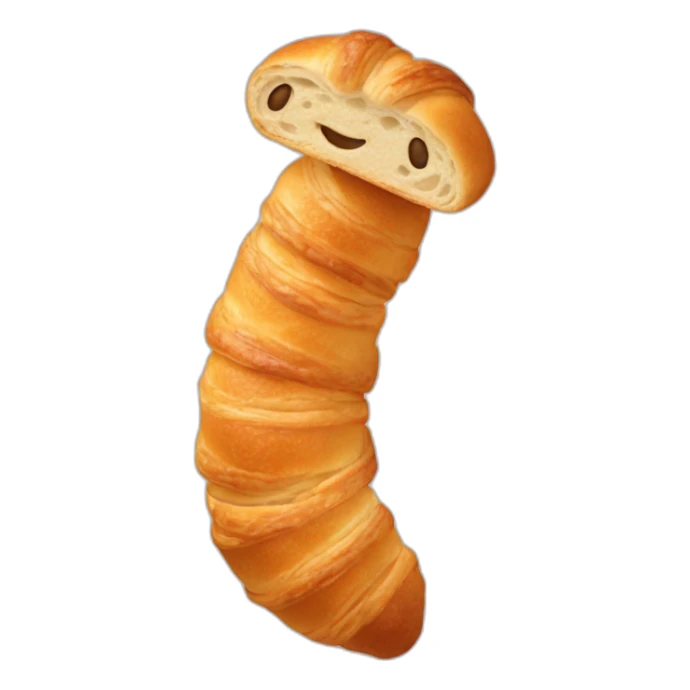 Un croisant sur une manetze sticker