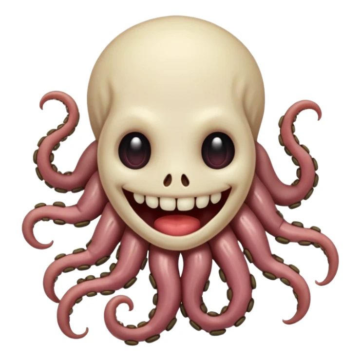 Rotting intestines smile lovecraftian horror sticker