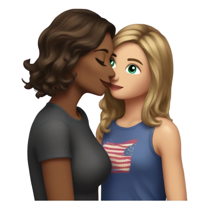 caitlyn kissing taylor sticker