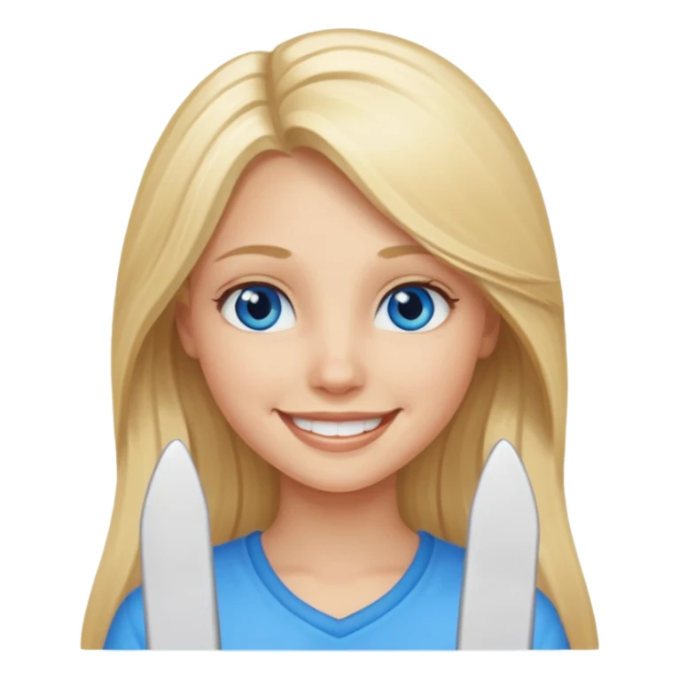 BLONDE AND LONG HAIR MEAN GIRL sticker