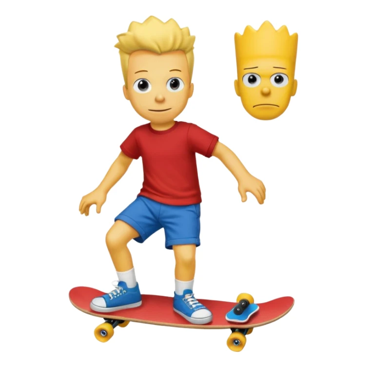 make the realistic bart simpson meme with charlie kirks face sticker