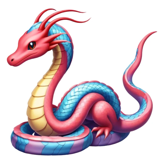 Colorful Seviper-Milotic-Dragonair-hybrid sticker