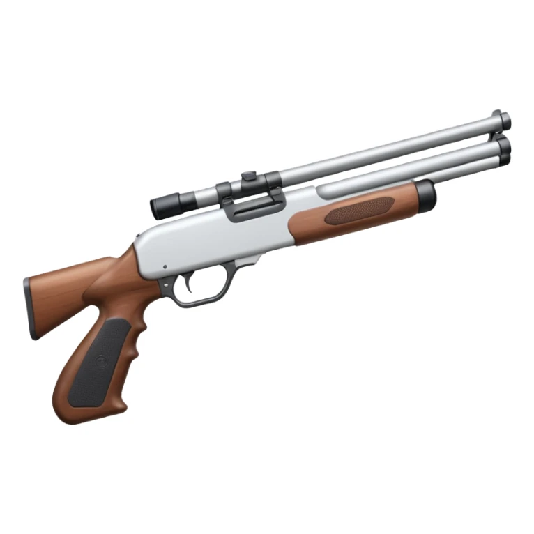 white coloured shotgun spas12 white sticker