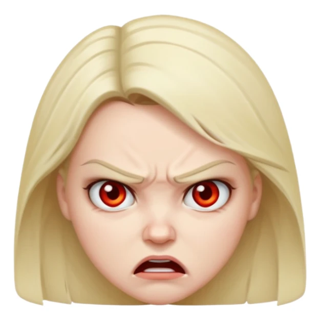 Beautiful woman angry and sick of idiots sticker