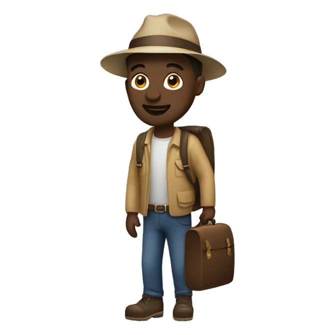 Men traveling sticker