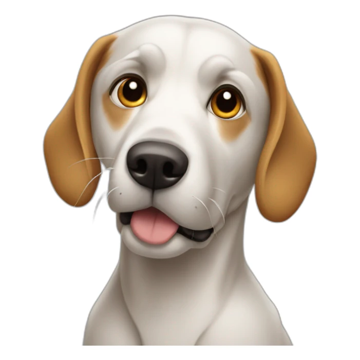 chien regardant un film sticker