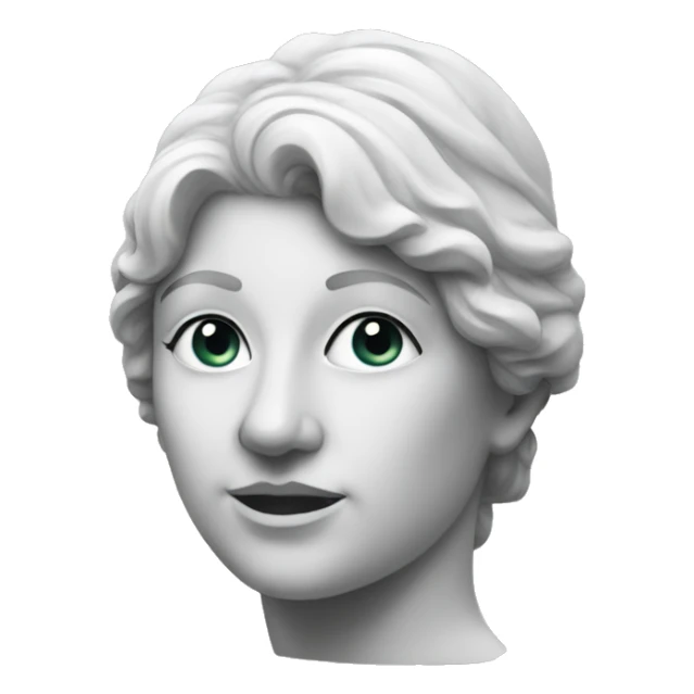 Marble statue of woman sticker