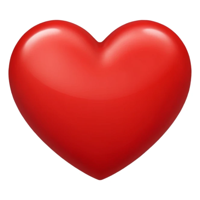 Left half of A red geart sticker