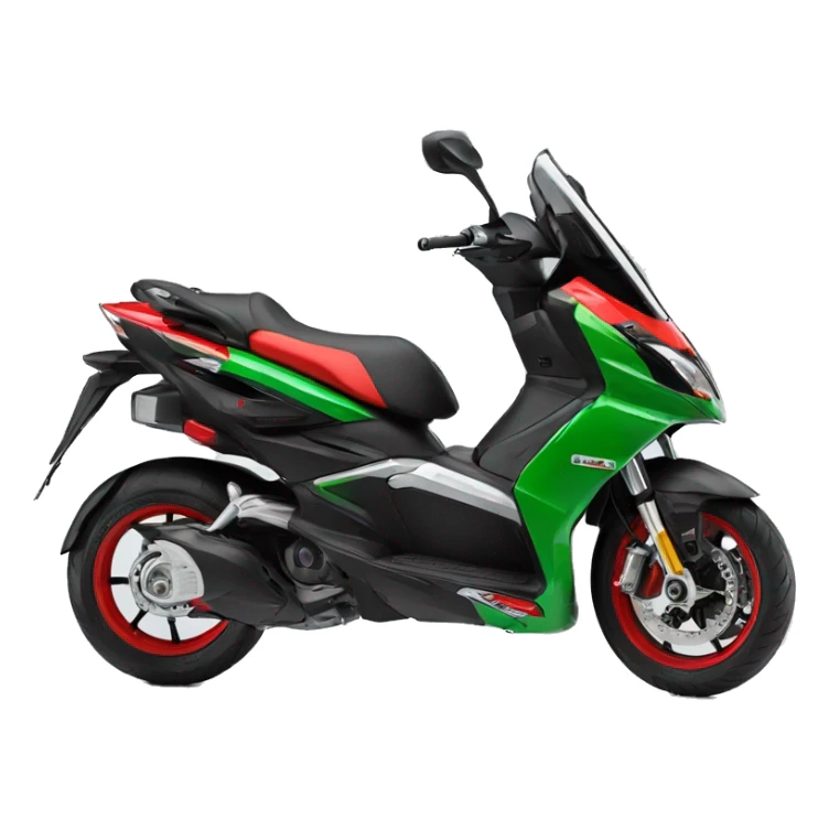 Aprilia sr 50 gt replica 2020 black red and a little bit of green sticker