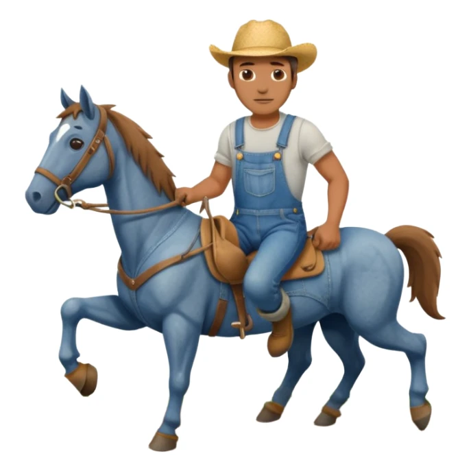 man plowing a field with a horse sticker