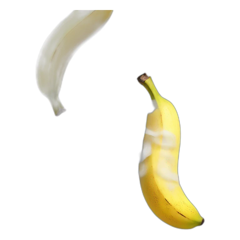 banana with smoke coming out of it sticker