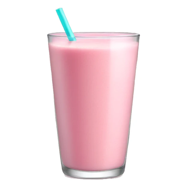 Soft pink glass of smoothie  sticker