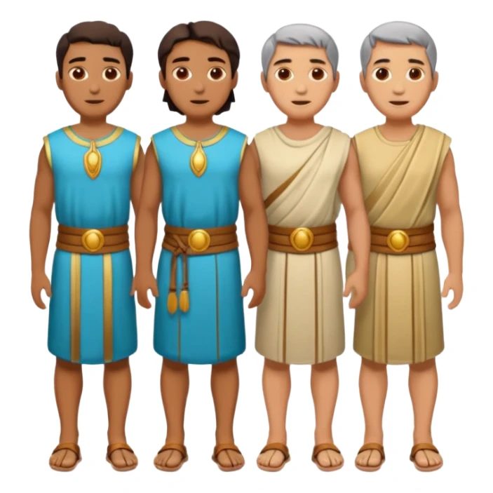  cartagines grupo de 4 cuerpo completo sticker