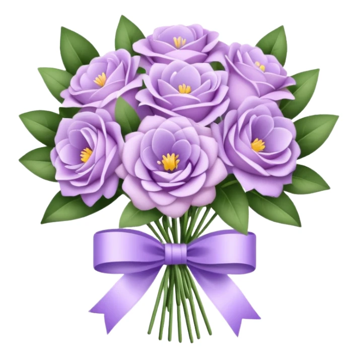 Pastel purple bouqet sticker