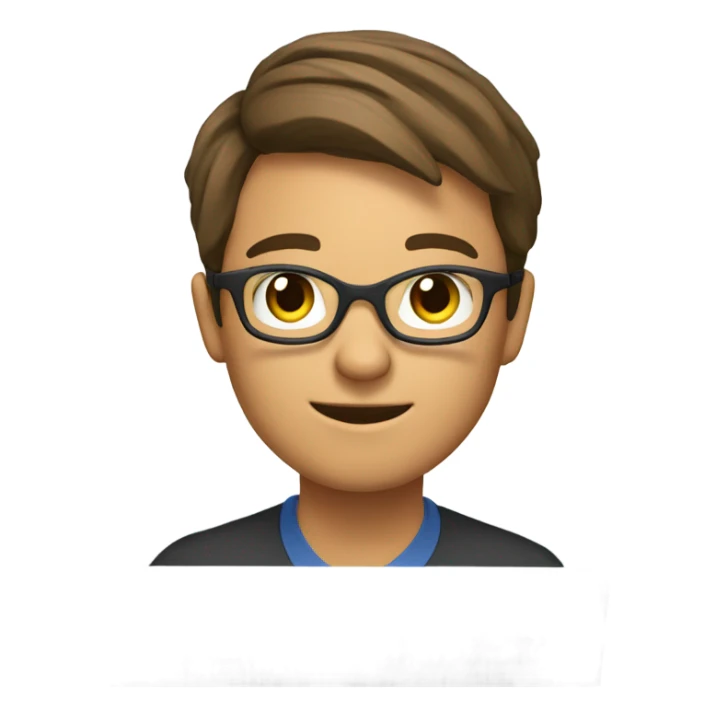 young English teacher working online at home sticker